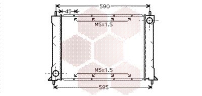 VAN WEZEL Radiators, Motora dzesēšanas sistēma 02002119